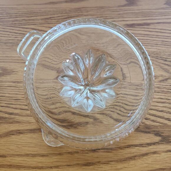 Vintage Federal Clear Depression Glass Orange Lemon Citrus Juicer Reamer Ribbed - Picture 10 of 15